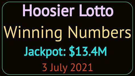 indiana lotto winning numbers